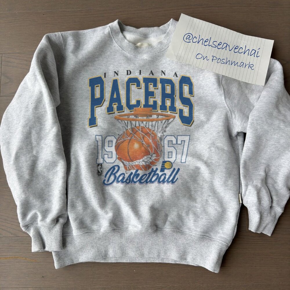 Retro Indiana Pacers Basketball Sweatshirt, 90s Indiana Pacers NBA Shirt Tee